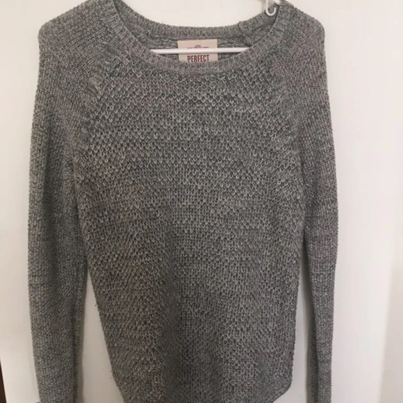 Grey Knit Sweater - Picture 1 of 4